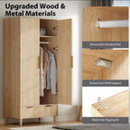 Armoire penderie 2 portes 1 tiroir