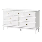 Commode moderne de 55 pouces pour chambre à coucher avec 7 tiroirs spacieux
