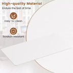 Costway Plateau de Table Monobloc 48 x 24 avec Coins Arrondis Sûrs pour Bureau à Domicile DIY Noir/Naturel/Marron Rustique/Blanc/Gris