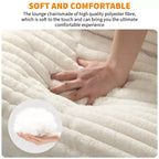 Fauteuil basculant avec structure en métal, chaise de salon moderne et confortable, fauteuil de lecture rembourré avec coussin en mousse déchiquetée, fauteuil surdimensionné