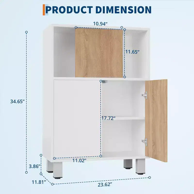 Buffet bahut Armoire blanche en bois avec porte coulissante de style grange et étagères réglables pour cuisine, entrée, salle à manger et salon