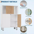 Buffet bahut Armoire blanche en bois avec porte coulissante de style grange et étagères réglables pour cuisine, entrée, salle à manger et salon