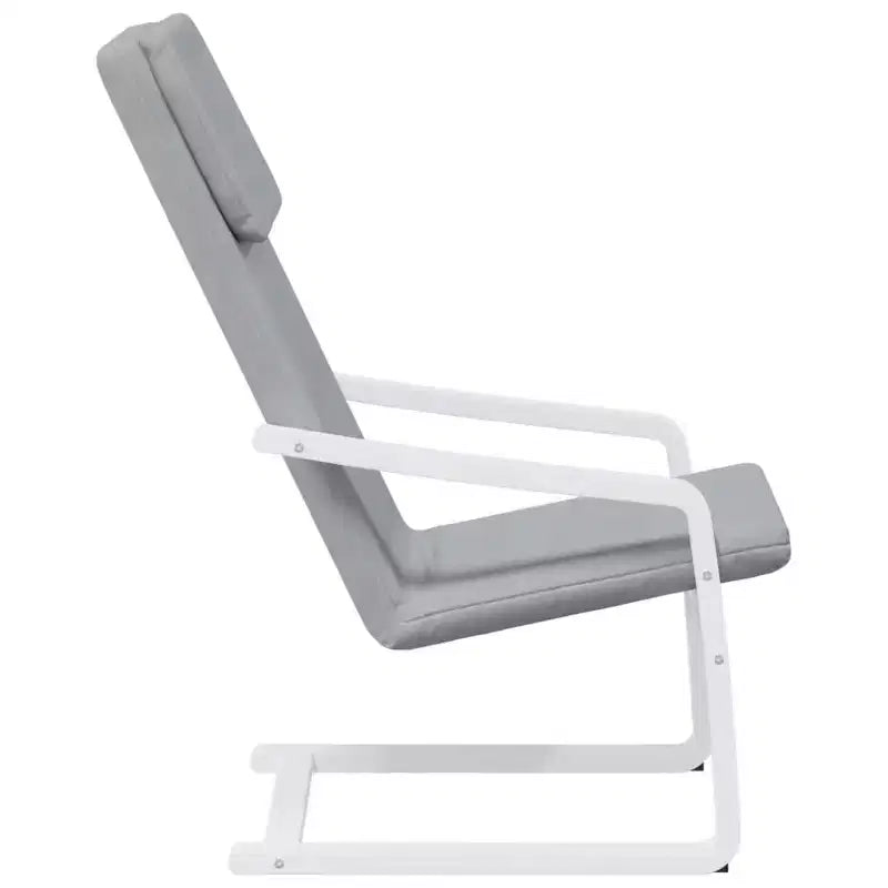 vidaXL Fauteuil d'appoint Fauteuil relaxant Siège de bureau Meuble en tissu - Gris clair