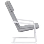 vidaXL Fauteuil d'appoint Fauteuil relaxant Siège de bureau Meuble en tissu - Gris clair