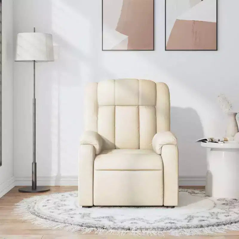 vidaXL Fauteuil de massage inclinable Tissu noir