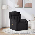 vidaXL Fauteuil de massage inclinable Tissu noir