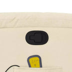 vidaXL Fauteuil de massage inclinable Tissu noir