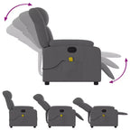 vidaXL Fauteuil de massage inclinable Tissu noir