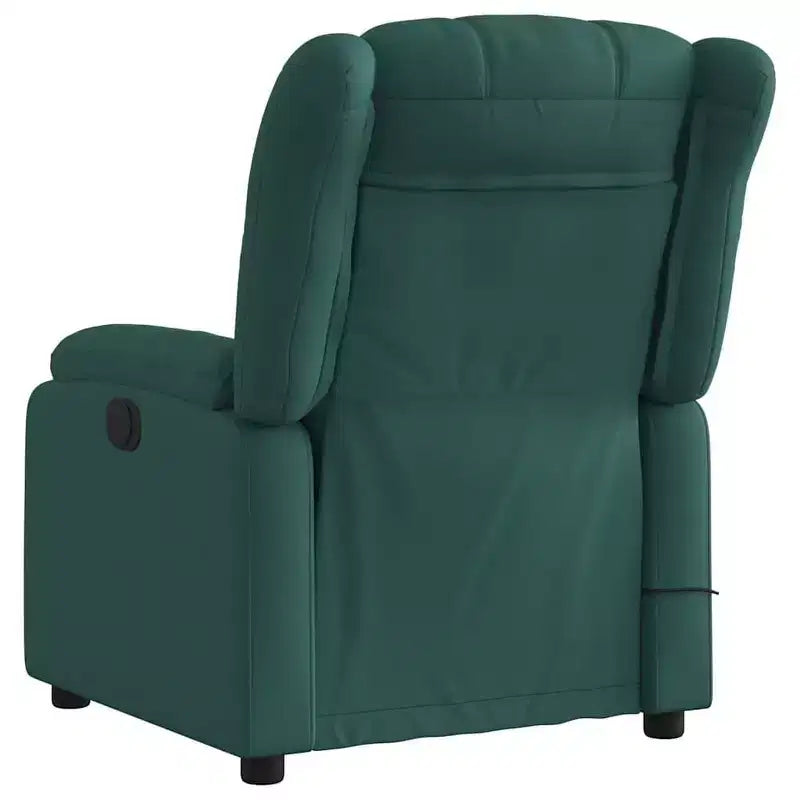 vidaXL Fauteuil de massage inclinable Tissu noir