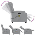 vidaXL Fauteuil de massage inclinable Tissu noir