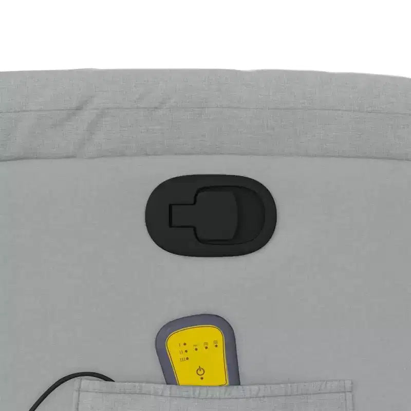 vidaXL Fauteuil de massage inclinable Tissu noir
