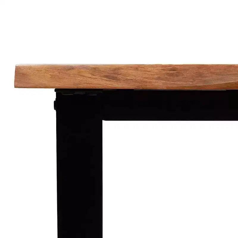 vidaXL Table Console avec Bord Brut Table d'Appoint en Bois Massif d'Acacia