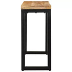vidaXL Table Console Table d'appoint d'entrée pour Salon Couloir en Bois Massif - 110 cm en Bois de Manguier Massif Brut