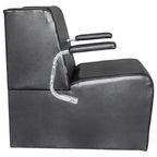 Chaise de coiffeur professionnelle PureSana 3 Pack Chromium Anastasia Vinyl