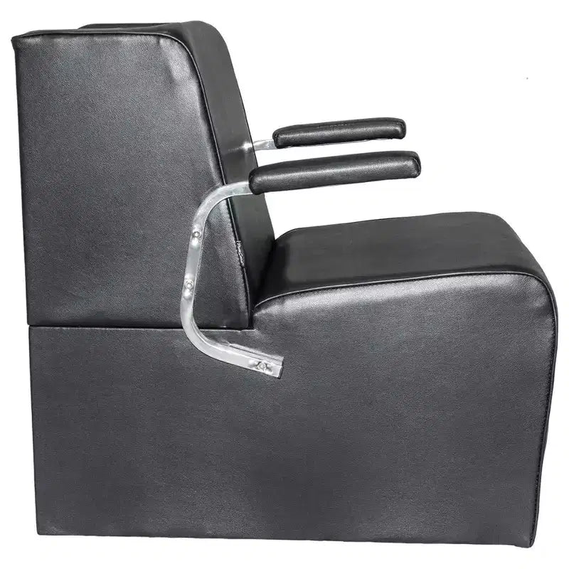 Chaise de coiffeur professionnelle PureSana 3 Pack Chromium Anastasia Vinyl