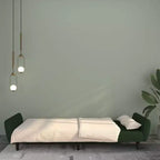vidaXL Canapé-lit 2 places d'appoint Rembourré Causeuse Convertible Velours