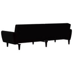 vidaXL Canapé-lit 2 places d'appoint Rembourré Causeuse Convertible Velours