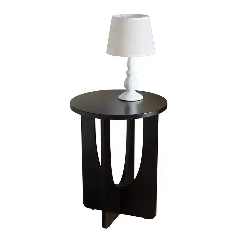 Kings Brand Furniture Table d'appoint ronde Theo Design moderne