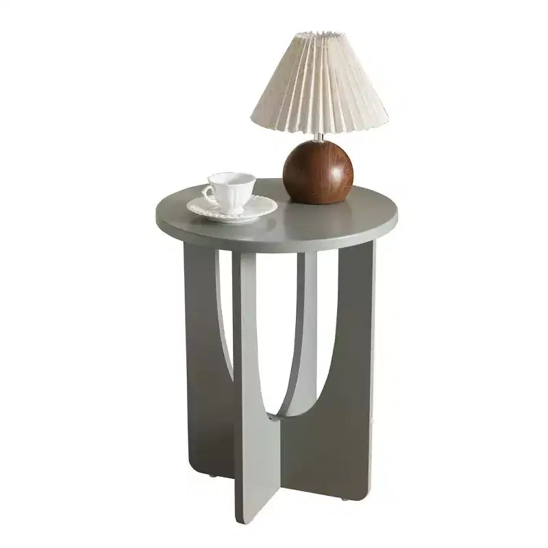 Kings Brand Furniture Table d'appoint ronde Theo Design moderne