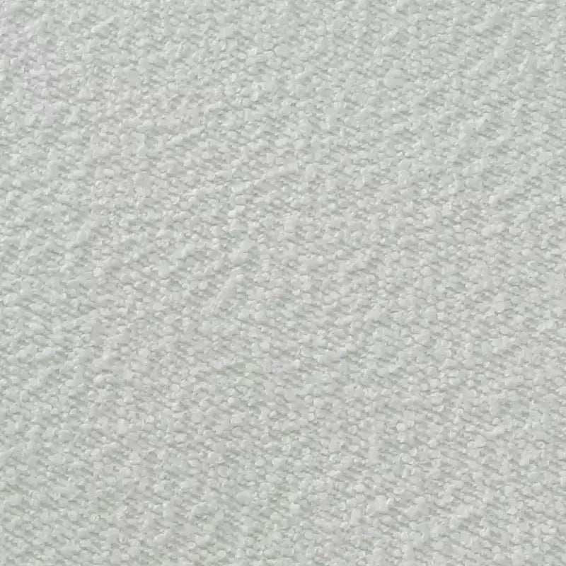 Chaises de salle à manger en rotin, lot de 4, chaises d'appoint de cuisine modernes sans accoudoirs avec dossier en canne tressée, assise en bouclé blanc et pieds en métal noir – Panipeachy