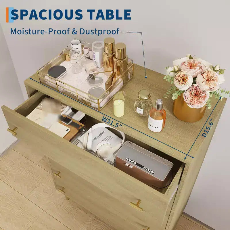 Commode à 5 tiroirs pour chambre à coucher, commode de 109 cm de haut avec poignées de bar, organisateur de commode de rangement, commode étroite de table de chevet pour chambre à coucher