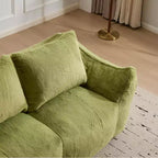 Pouf géant Okak avec 2 oreillers, pouf avec mousse à mémoire de forme pour 2, chaise longue de sol pour le salon