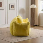 Pouf géant Okak avec 2 oreillers, pouf avec mousse à mémoire de forme pour 2, chaise longue de sol pour le salon