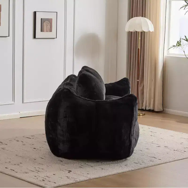 Pouf géant Okak avec 2 oreillers, pouf avec mousse à mémoire de forme pour 2, chaise longue de sol pour le salon