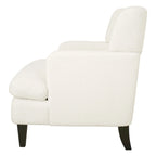 Fauteuil d'appoint en tissu moderne avec dossier rembourré