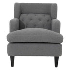 Fauteuil d'appoint en tissu moderne avec dossier rembourré