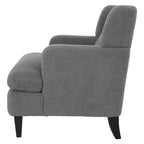 Fauteuil d'appoint en tissu moderne avec dossier rembourré