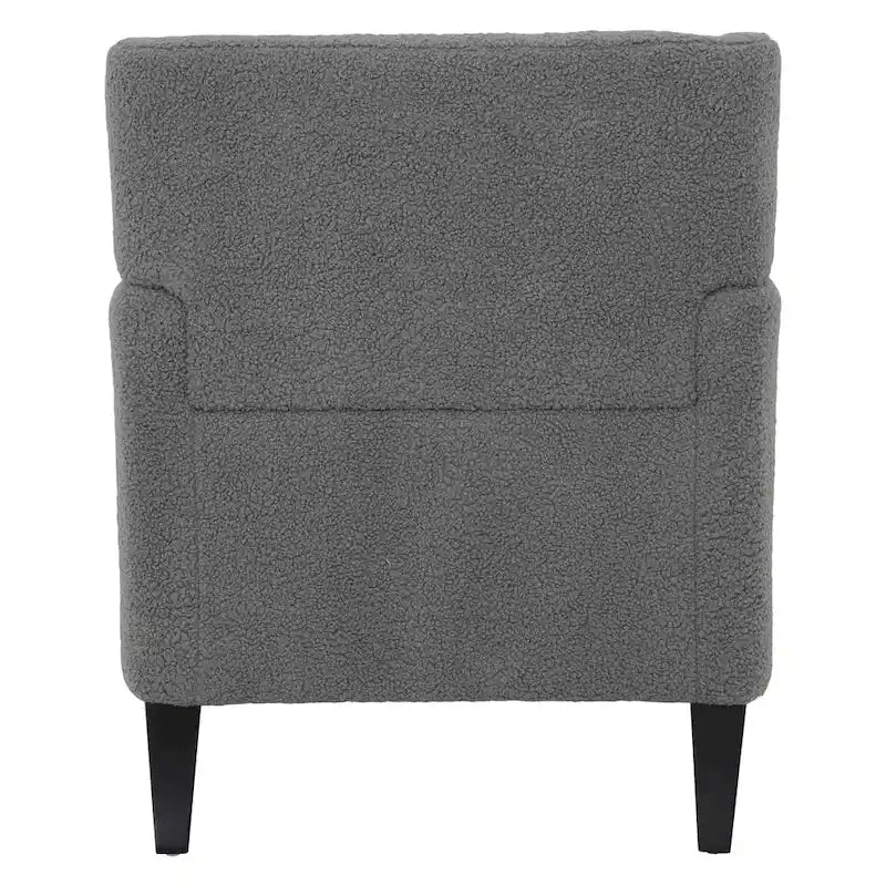 Fauteuil d'appoint en tissu moderne avec dossier rembourré