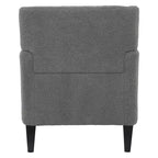 Fauteuil d'appoint en tissu moderne avec dossier rembourré