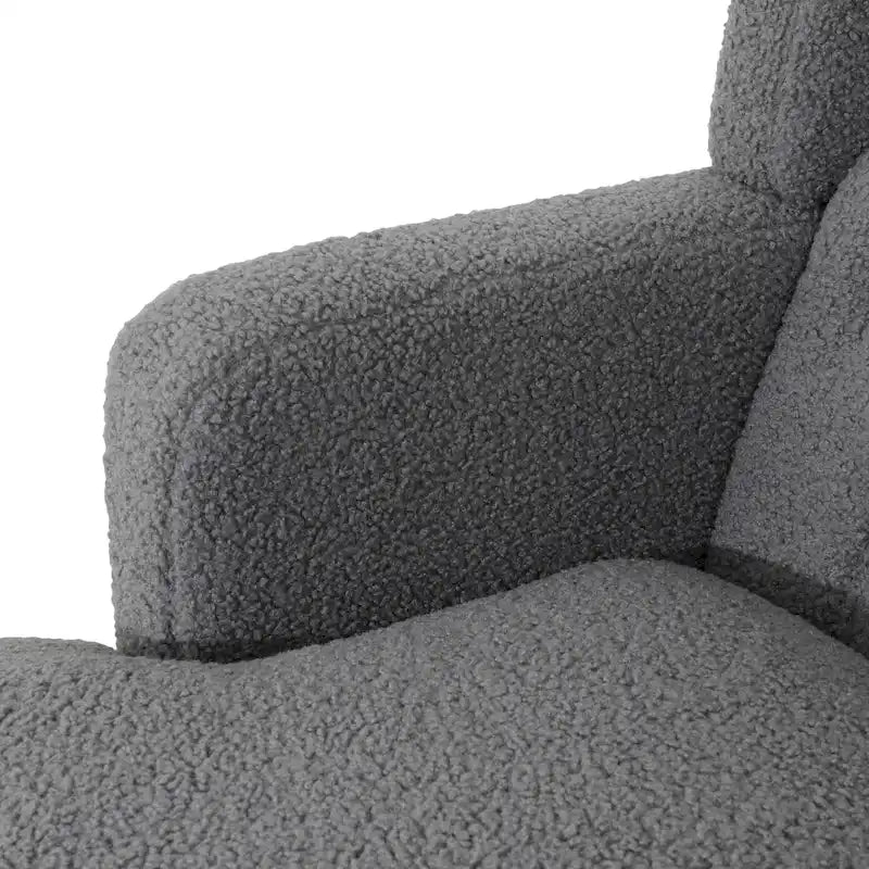 Fauteuil d'appoint en tissu moderne avec dossier rembourré