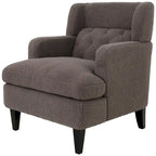 Fauteuil d'appoint en tissu moderne avec dossier rembourré