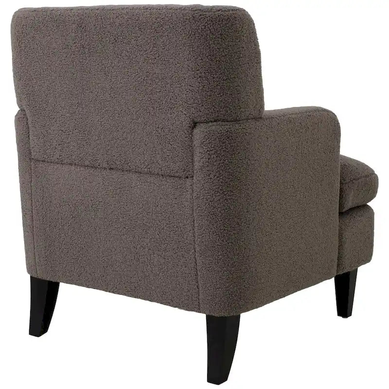Fauteuil d'appoint en tissu moderne avec dossier rembourré