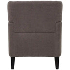 Fauteuil d'appoint en tissu moderne avec dossier rembourré