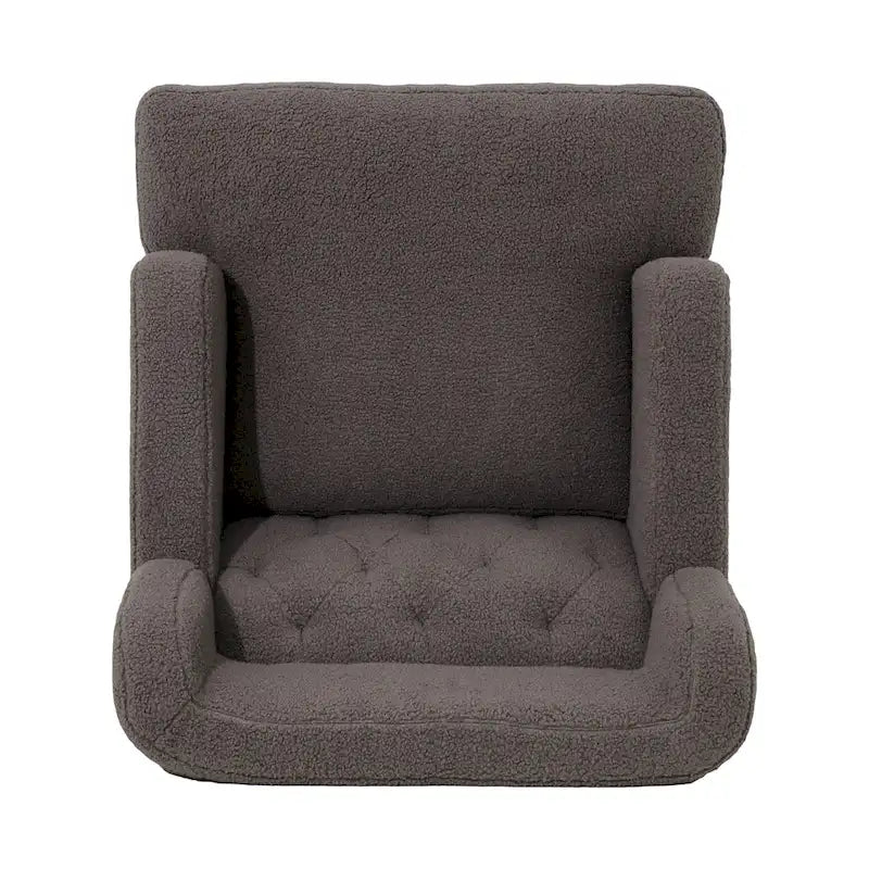 Fauteuil d'appoint en tissu moderne avec dossier rembourré