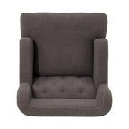 Fauteuil d'appoint en tissu moderne avec dossier rembourré