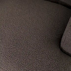 Fauteuil d'appoint en tissu moderne avec dossier rembourré