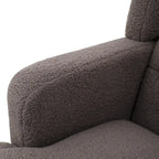 Fauteuil d'appoint en tissu moderne avec dossier rembourré