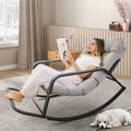 Fauteuil à bascule d'intérieur "Royal" surdimensionné, 204 kg avec coussins résistants à l'eau