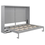 Lit escamotable Queen Size avec mécanisme à double piston, sans sommier à ressorts