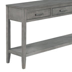 Console contemporaine à 3 tiroirs avec 1 étagère