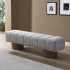 Banc ottoman d'entrée en bout de lit sans assemblage