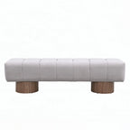 Banc ottoman d'entrée en bout de lit sans assemblage