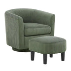 26.38 Fauteuil pivotant avec ottoman