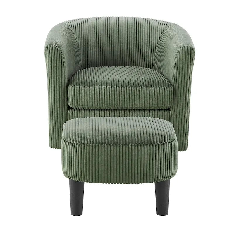 26.38 Fauteuil pivotant avec ottoman