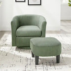 26.38 Fauteuil pivotant avec ottoman