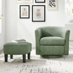 26.38 Fauteuil pivotant avec ottoman